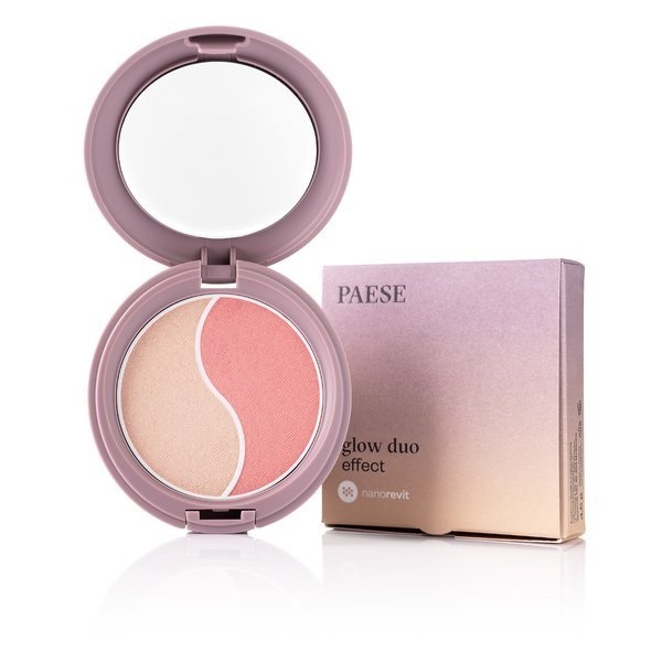 89063001593504726 Nanorevit Glow Duo Effect puder rozświetlający i róż do policzków 100 4.5g - obrazek 1