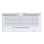 Permanent Lashes kępki rzęs 6 Short Natural Black