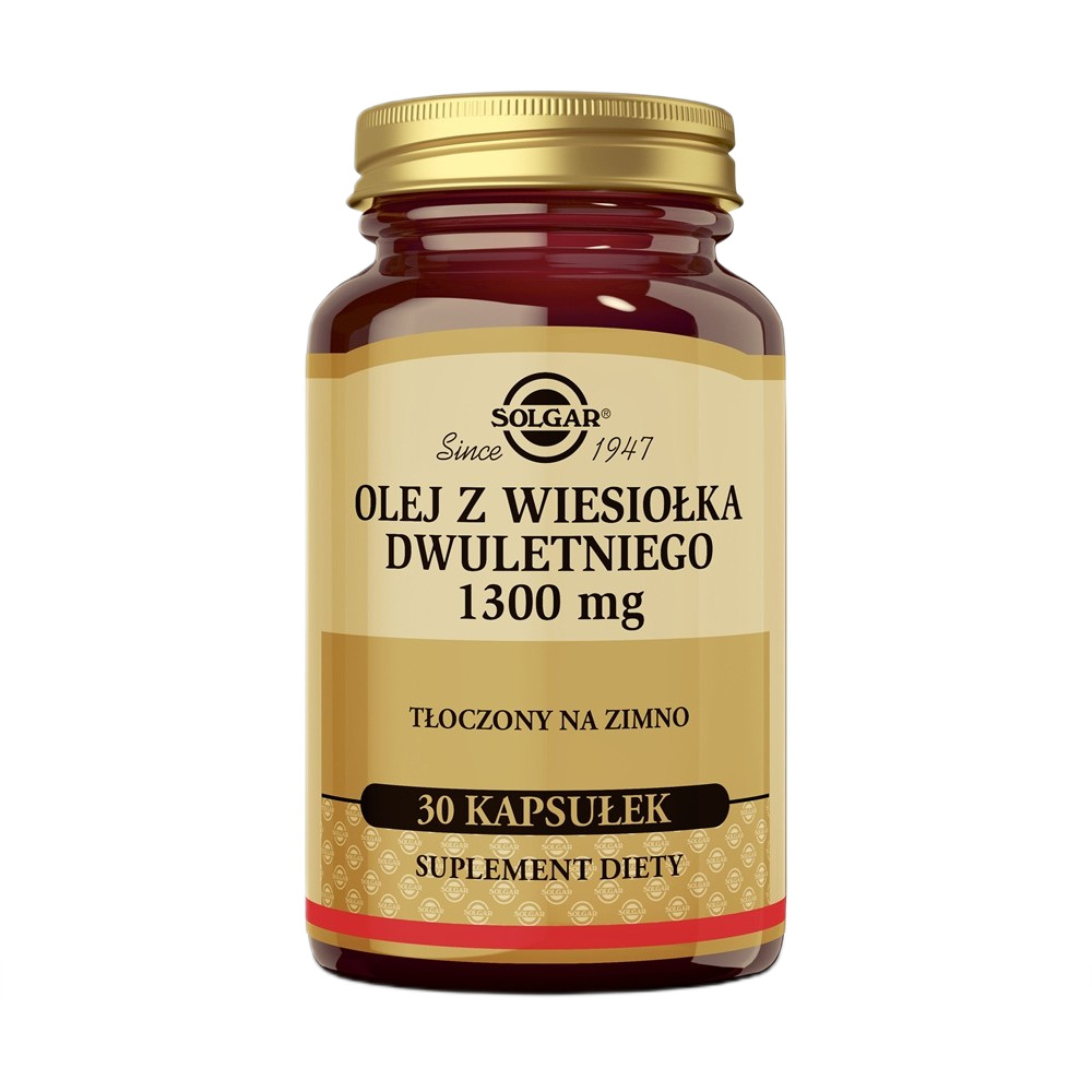 89122671768221654 Olej z wiesiołka dwuletniego 1300mg suplement diety 30 kapsułek - obrazek 1