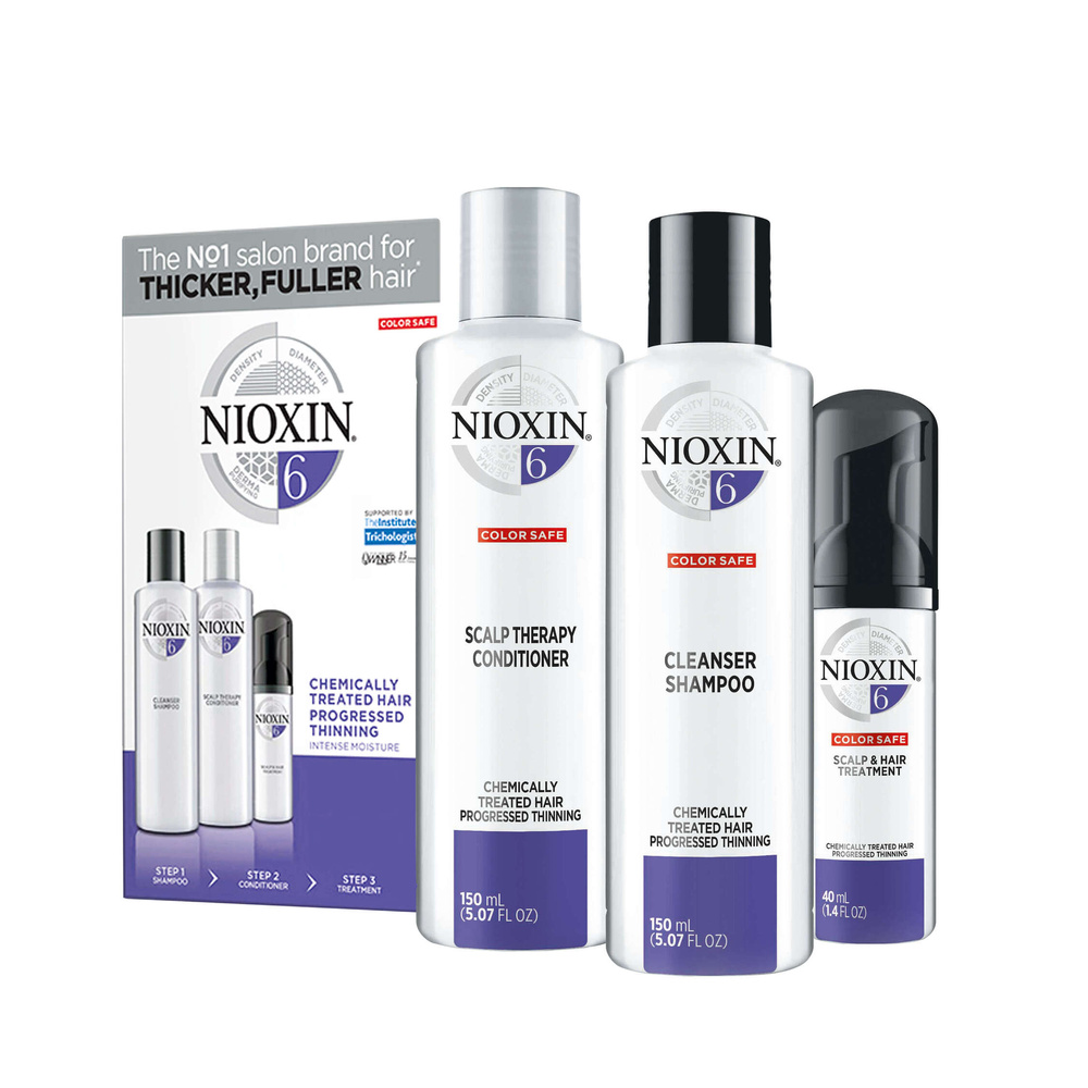 89225071687881754 System 6 zestaw szampon do włosów 150ml + odżywka do włosów 150ml + kuracja do włosów 40ml - obrazek 1