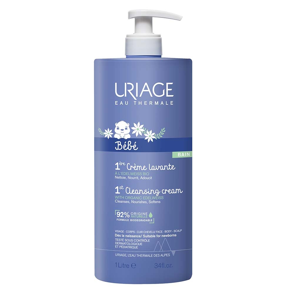 89227141670576481 Bebe 1st Cleansing Cream pieniący się krem do kąpieli dla dzieci 1000ml - obrazek 1