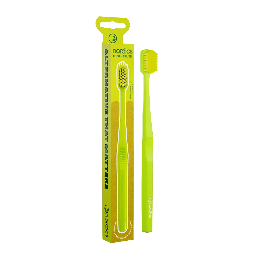 8926741676882370 Premium Toothbrush szczoteczka do zębów z tworzywa pla Green - obrazek 1