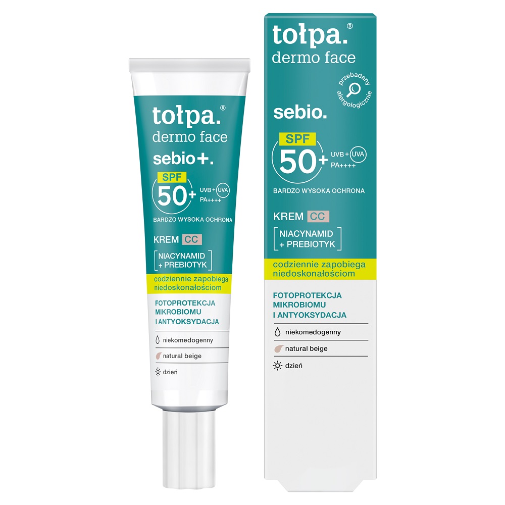 89531261747840293 Dermo Face Sebio+ krem CC SPF50+ 40ml - obrazek 1
