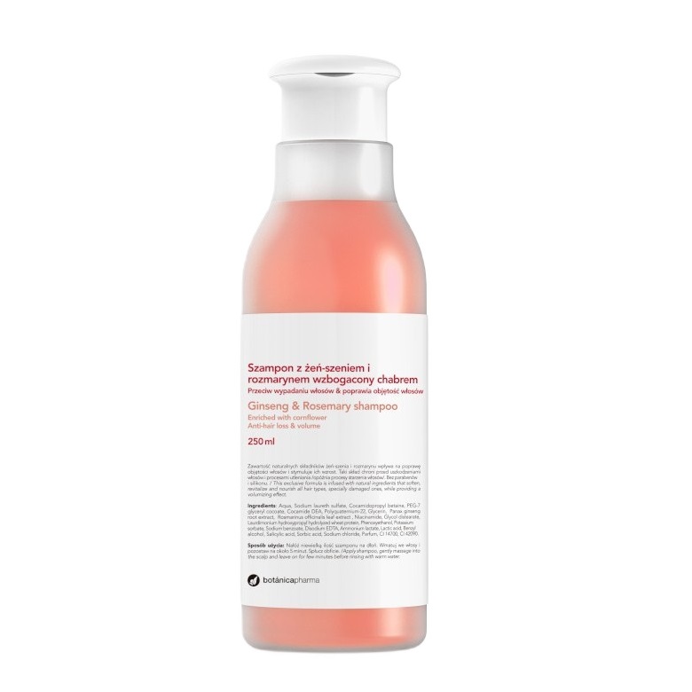89670781770312803 Szampon przeciw wypadaniu włosów z żeń-szeniem i rozmarynem 250ml - obrazek 1