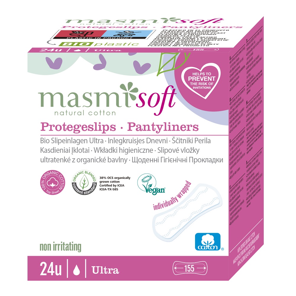 8973061720707918 Soft ultracienkie wkładki higieniczne z bawełny organicznej 24szt. - obrazek 1