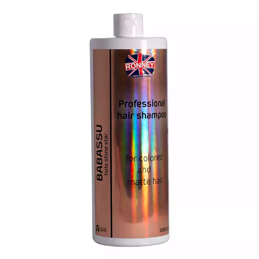89805321695973803 Babassu Holo Shine Star Professional Hair Shampoo szampon energetyzujący do włosów farbowanych i matowych 1000ml - obrazek 1
