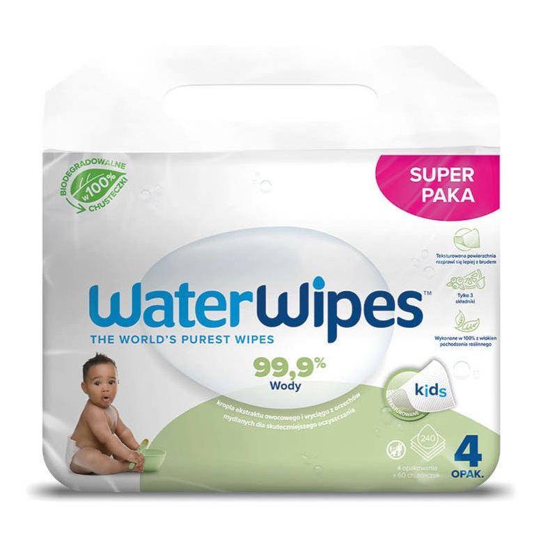 89944031691761489 Soapberry BIO chusteczki nawilżane dla dzieci 4x60szt. - obrazek 1