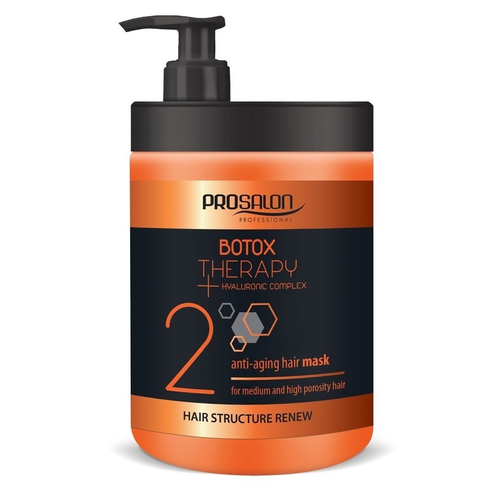 89953711674206546 Prosalon Botox Therapy maska przeciw starzeniu się włosów 1000g - obrazek 1
