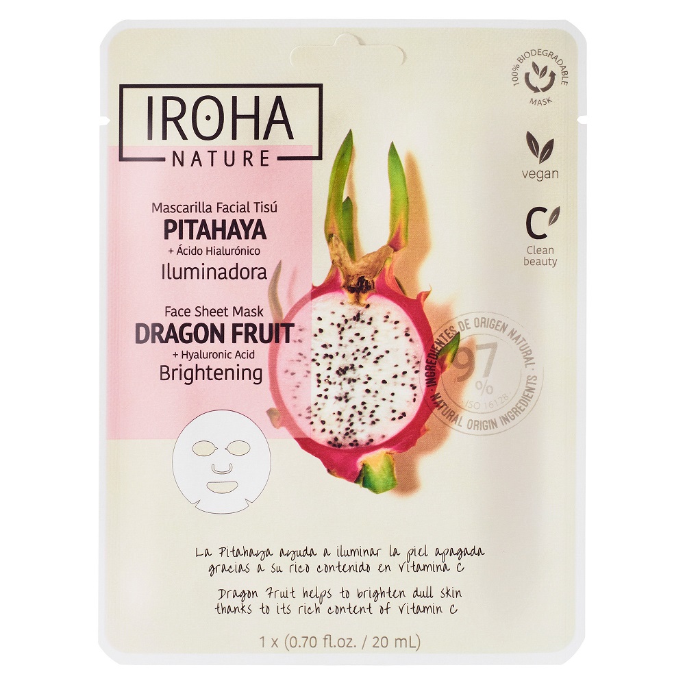 90022061667886094 Brightening Face Sheet Mask Dragon Fruit + Hyaluronic Acid rozświetlająca maska w płachcie ze smoczym owocem i kwasem hialuronowym 20ml - obrazek 1