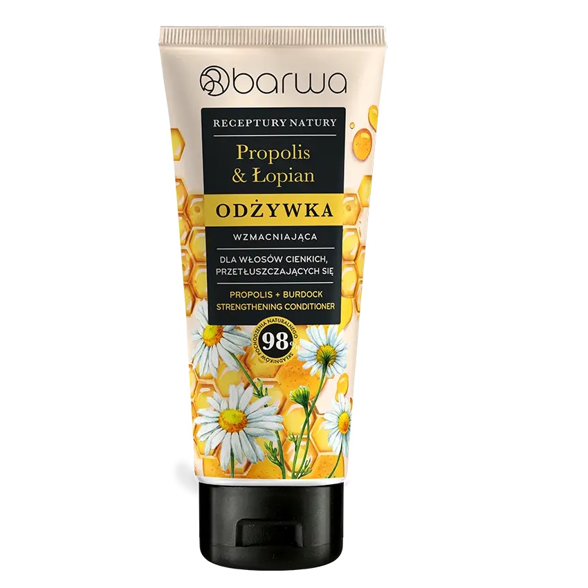 90064171752673465 Receptury Natury wzmacniająca odżywka do włosów Propolis + Łopian 200ml - obrazek 1