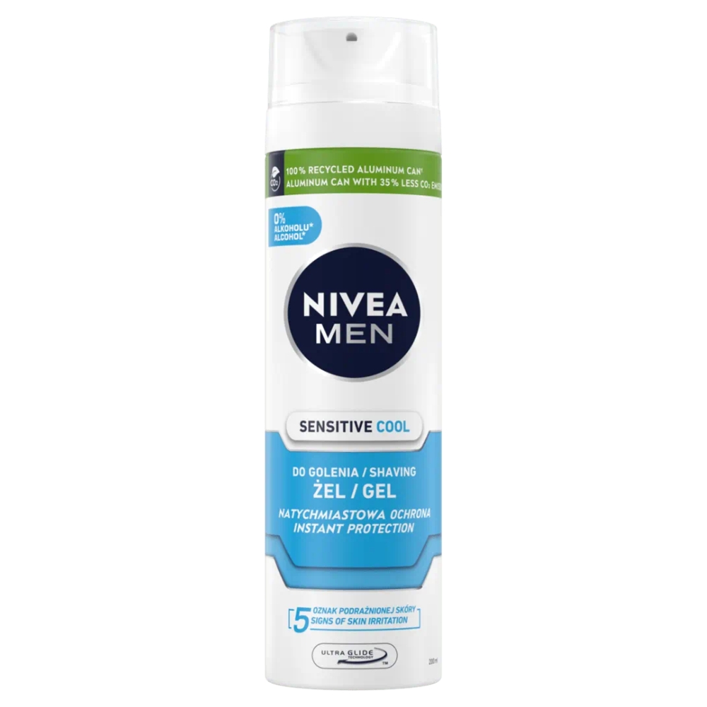 90161811753961059 Men Sensitive Cool chłodzący żel do golenia 200ml - obrazek 1