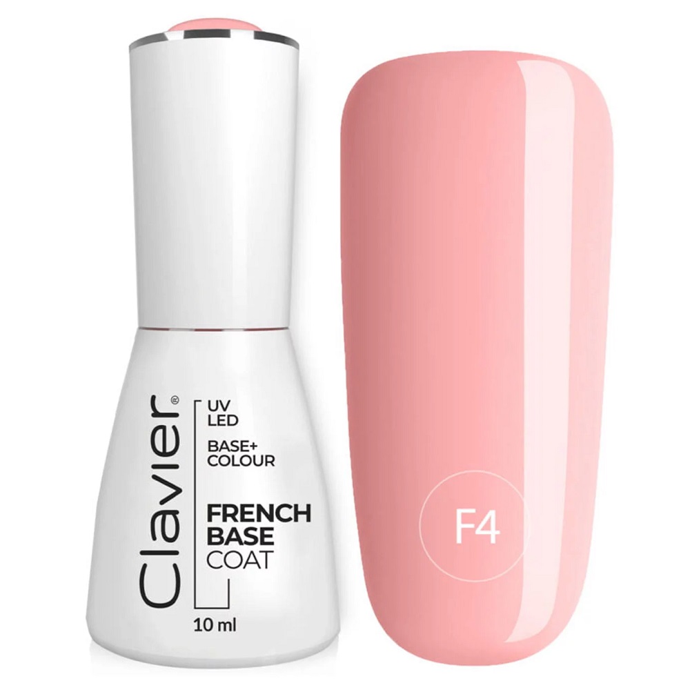 90163281697790269 Luxury French Base kolorowa baza hybrydowa F4 Cutie Pie 10ml - obrazek 1