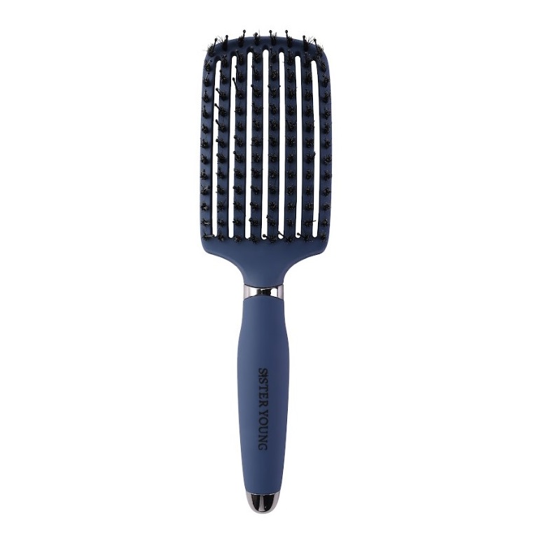 90197471756789738 Ovia Hair Brush szczotka do włosów z włosiem dzika Blue - obrazek 1