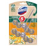Power 5 Eco Tangerine Flower kostka zapachowa do toalet 2x55g