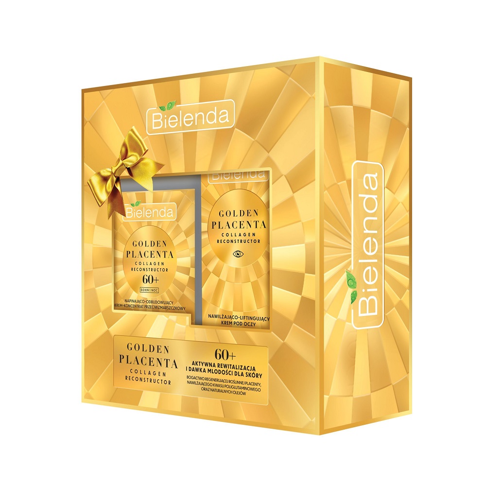 90265331697601366 Golden Placenta 60+ zestaw napinająco-odbudowujący krem do twarzy 50ml + nawilżająco-liftingujący krem pod oczy 15ml - obrazek 1