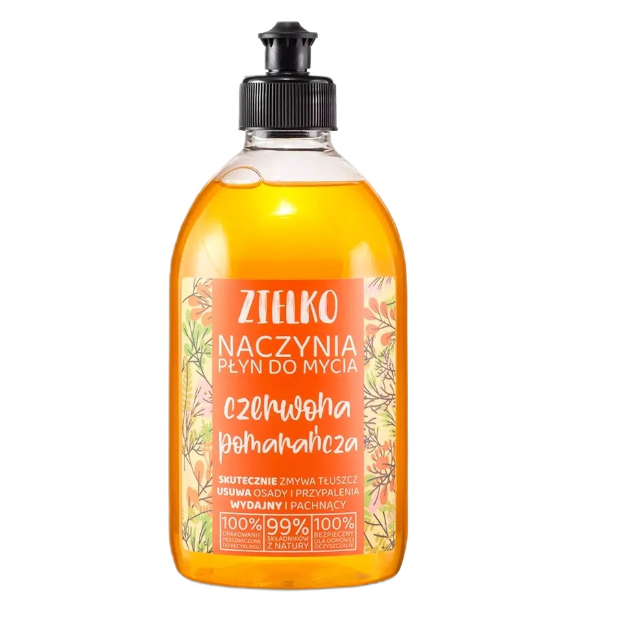 90284371711535942 Naczynia płyn do mycia naczyń Czerwona Pomarańcza 500ml - obrazek 1