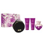 Dylan Purple Pour Femme zestaw woda perfumowana spray 100ml + balsam do ciala 100ml + żel pod prysznic 100ml + kosmetyczka
