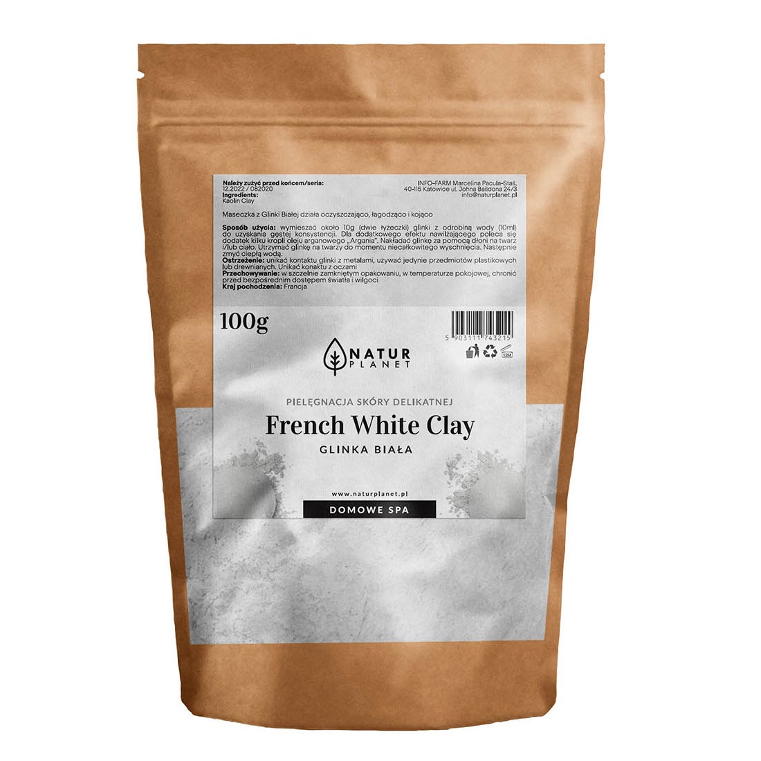 90520821743394407 Glinka biała 100g - obrazek 1