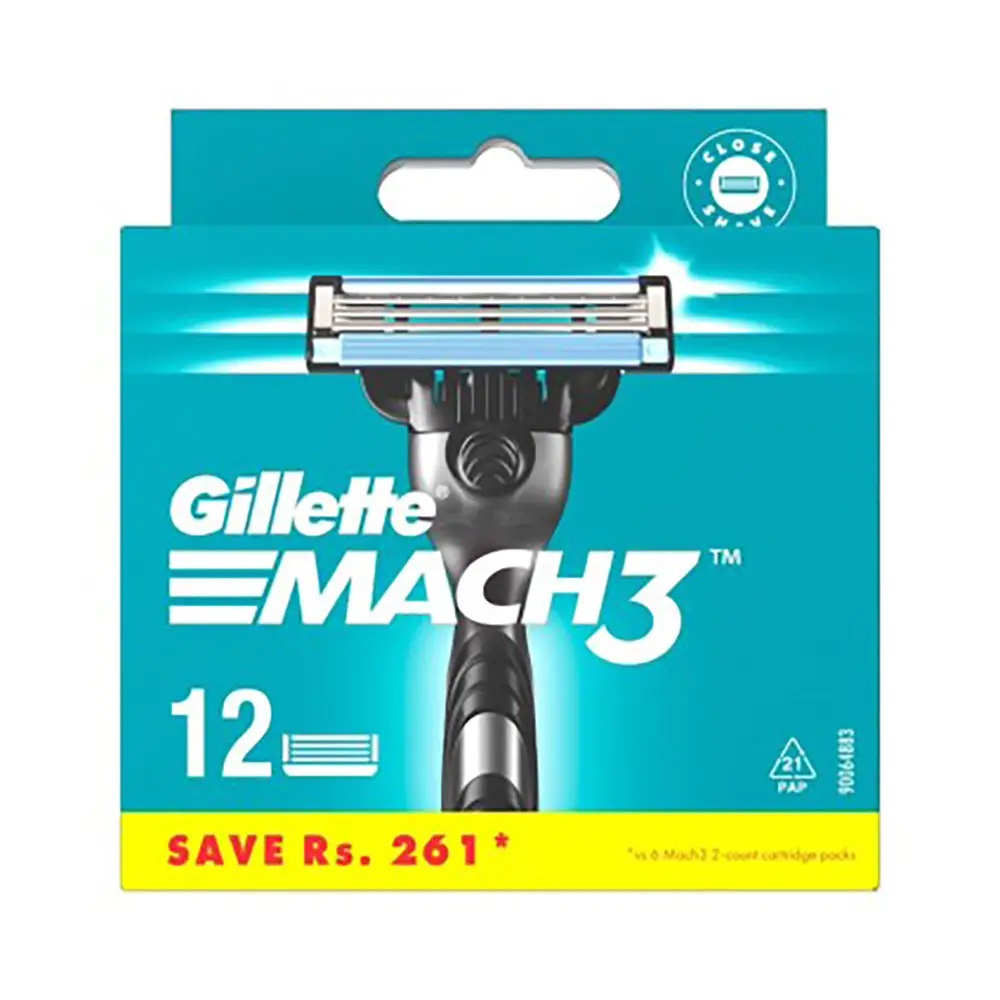 90725861680659615 Mach3 wymienne ostrza do maszynki do golenia 12szt - obrazek 1
