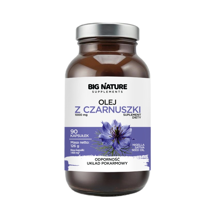 90730811763632475 Olej z czarnuszki suplement diety 90 kapsułek - obrazek 1