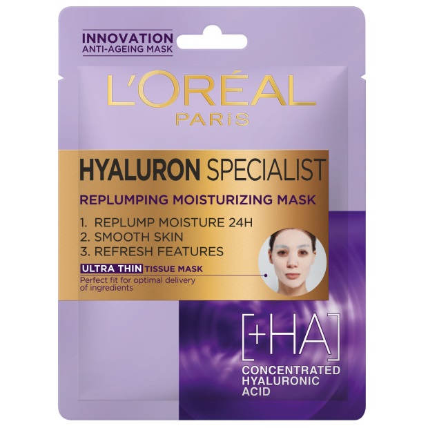 90737181735838682 Hyaluron Specialist wypełniająca nawilżeniem maska w płachcie 30g - obrazek 1