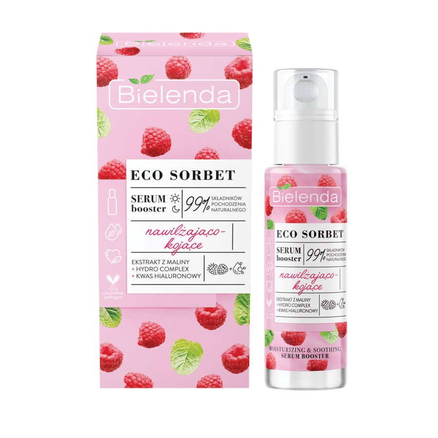 90751871650897405 Eco Sorbet serum booster nawilżająco-kojące Malina 30ml - obrazek 1
