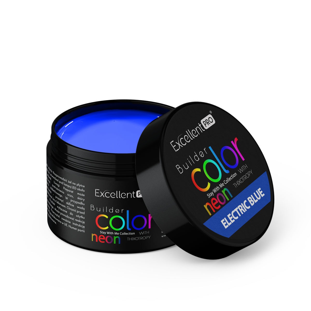 www.kozubek.info Builder Color Neon With Thixotropy żel budujący Electric Blue 15g - obrazek 1