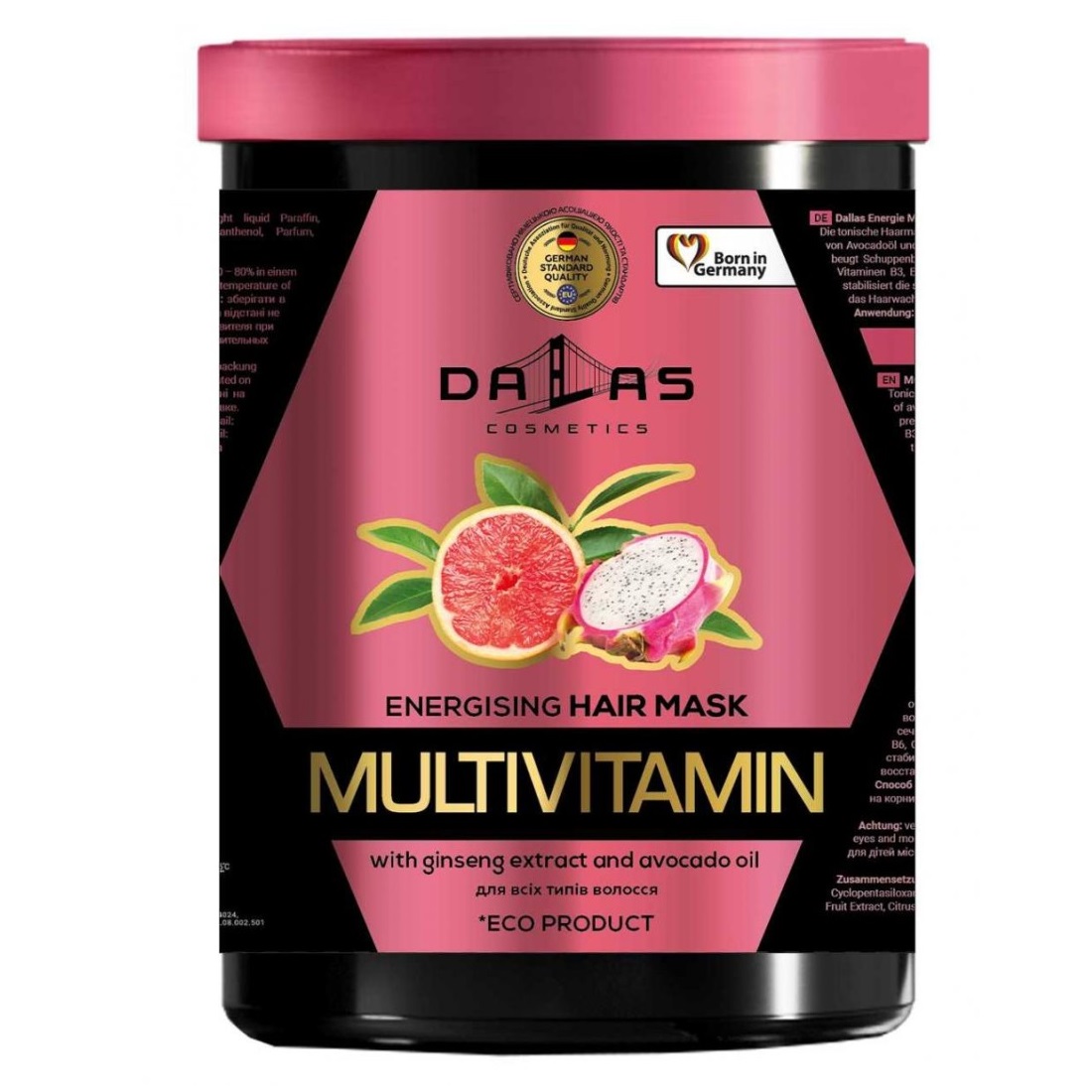 9078111689001054 Multivitamin maska do włosów osłabionych i matowych 1000g - obrazek 1