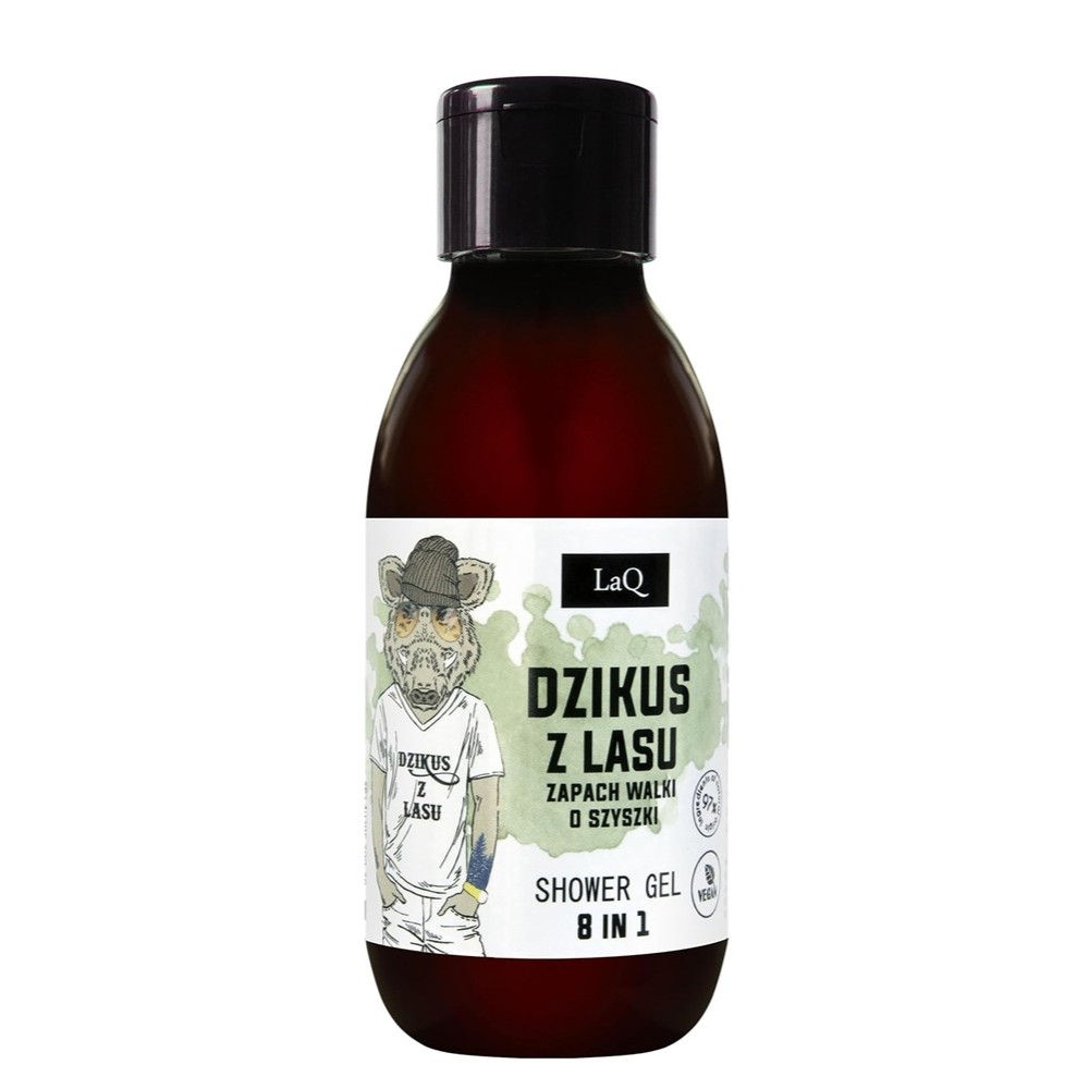 91010051753776765 Mini żel pod prysznic 8w1 Dzikus z Lasu 100ml - obrazek 1