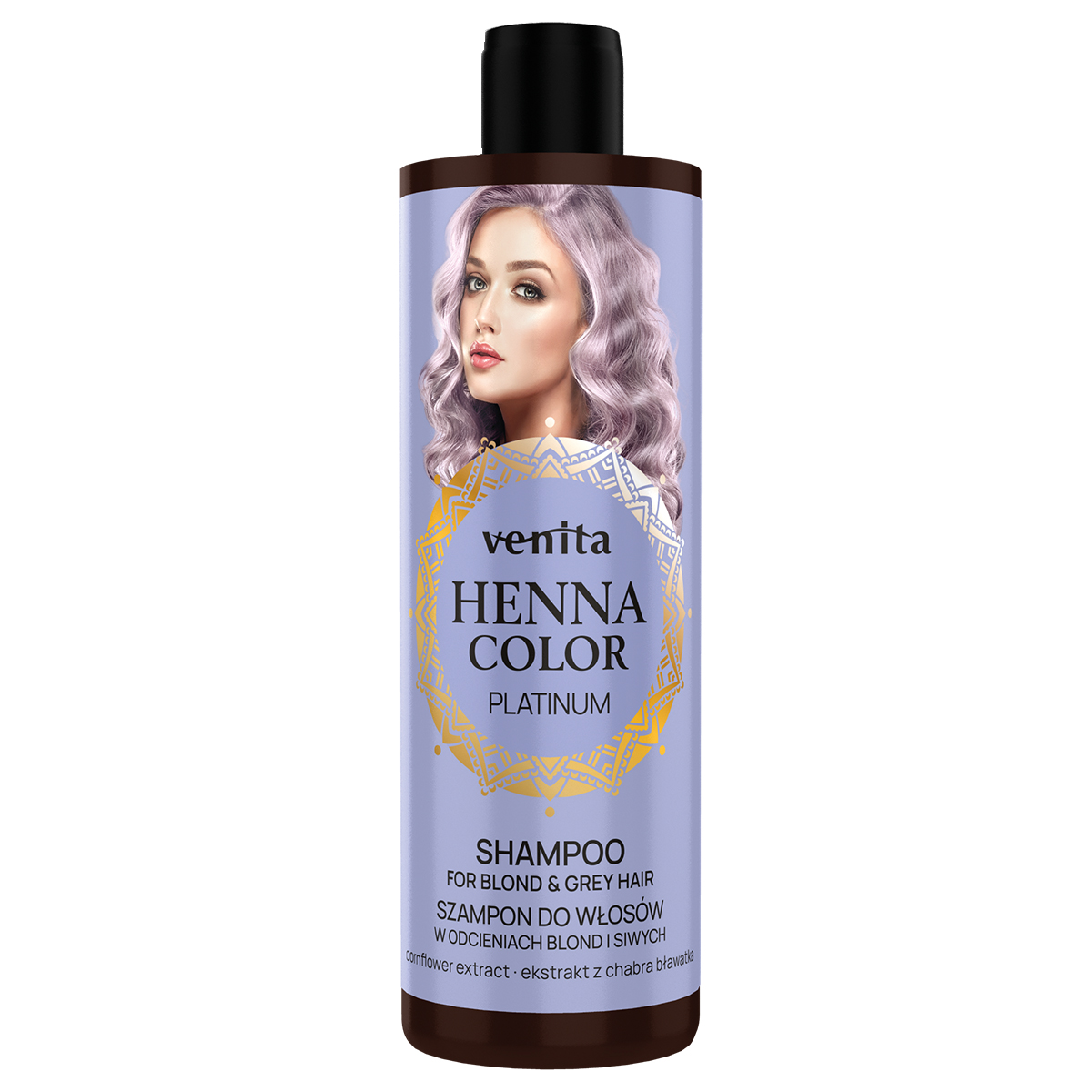 91056611728061858 Henna Color Platinum szampon do włosów blond i siwych 300ml - obrazek 1