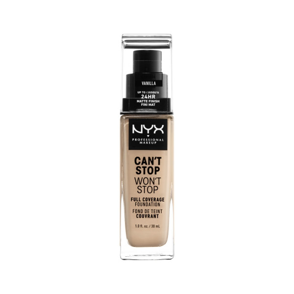 91058431759929941 Can't Stop Won't Stop kryjący podkład w płynie Vanilla 30ml - obrazek 1