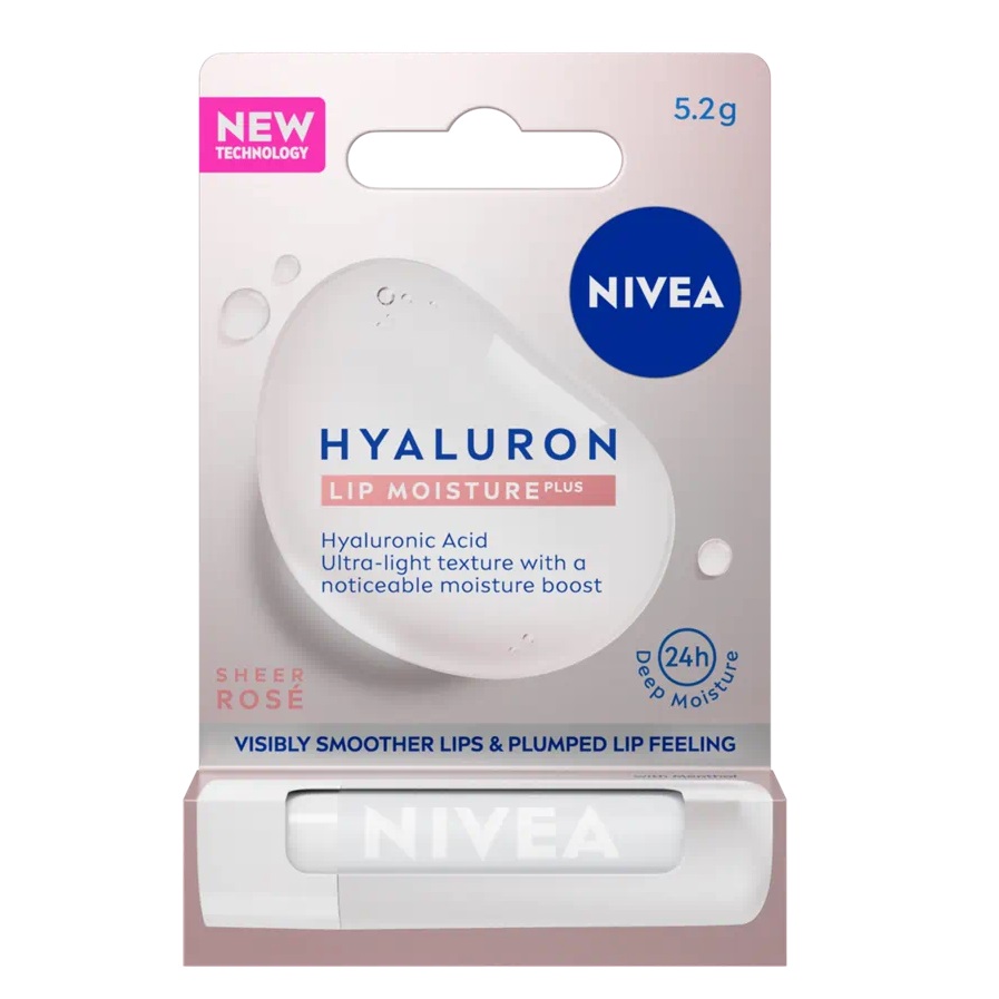 91105751686804710 Hyaluron Lip Moisture Plus nawilżający balsam do ust Rose 5.2g - obrazek 1