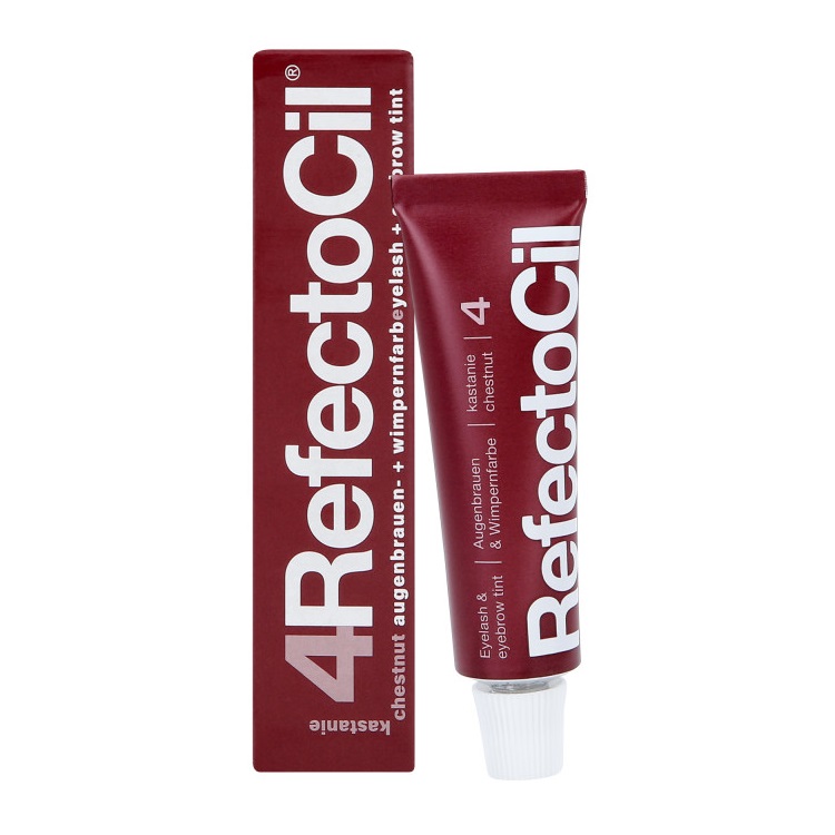 91145501725946812 Eyelash And Eyebrow Tint henna do brwi i rzęs 4 Chestnut 15ml - obrazek 1