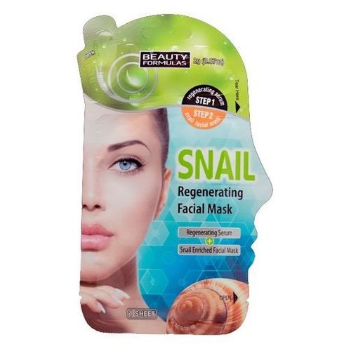91164101588145038 Snail Regenerating Facial Mask regenerująca maska do twarzy ze śluzem ślimaka 1szt. + Regenerating Serum 2g - obrazek 1
