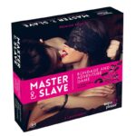 Master & Slave Bondage Game wielojęzyczna gra erotyczna z 13 akcesoriami Pink