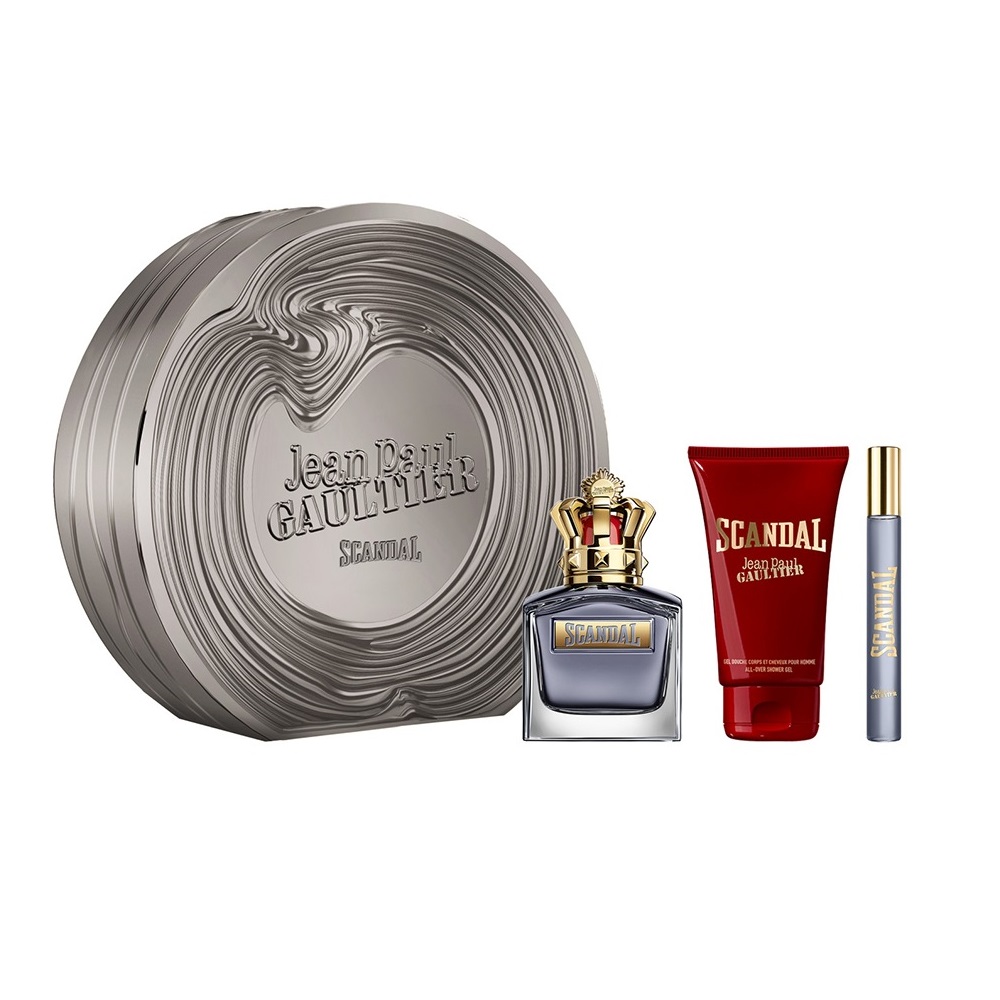 91349941778306633 Scandal Pour Homme zestaw woda toaletowa spray 100ml + woda toaletowa spray 10ml + żel pod prysznic 75ml - obrazek 1