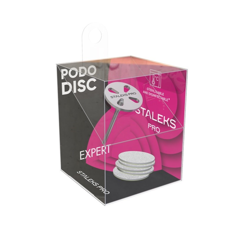 91382101712754716 PodoDisc Pro metalowy krążek do pedicure 15mm + zestaw wymiennych nakładek 180 5szt. - obrazek 1