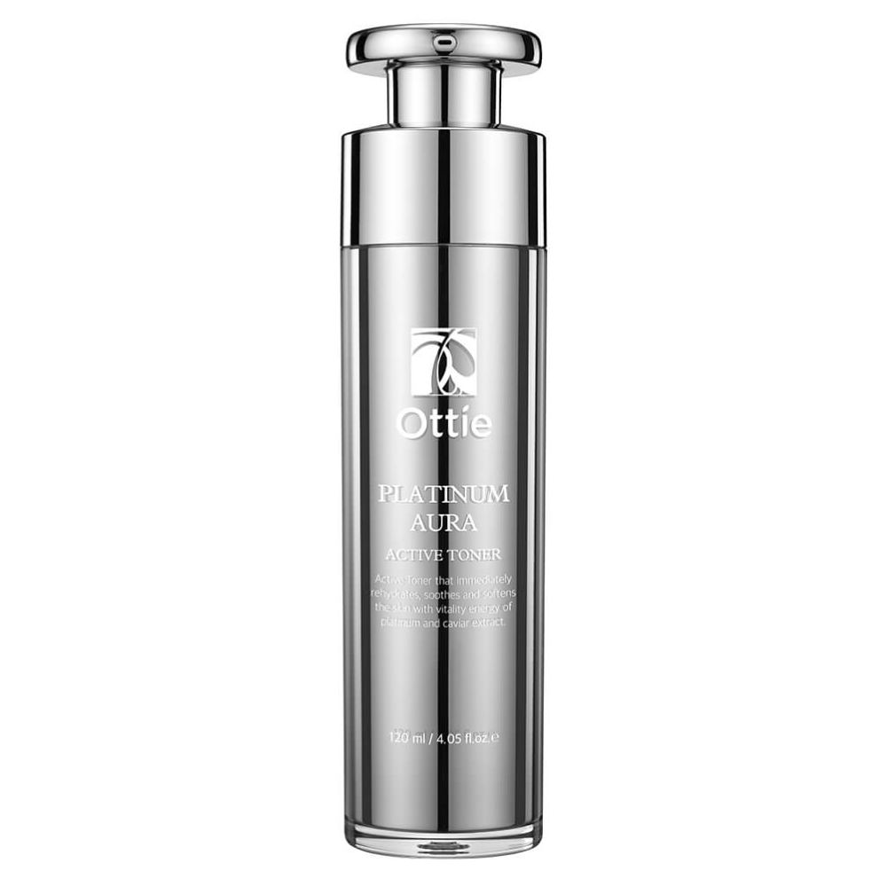91497751752400267 Platinum Aura przeciwstarzeniowy tonik do twarzy z platyną 120ml - obrazek 1