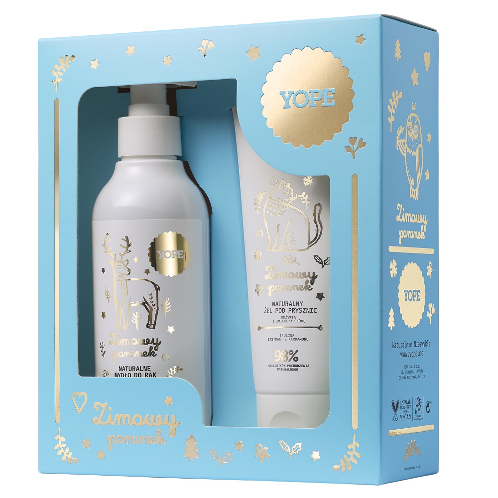 9174661732522711 Zimowy Poranek zestaw mydło do rąk 300ml + żel pod prysznic 200ml - obrazek 1