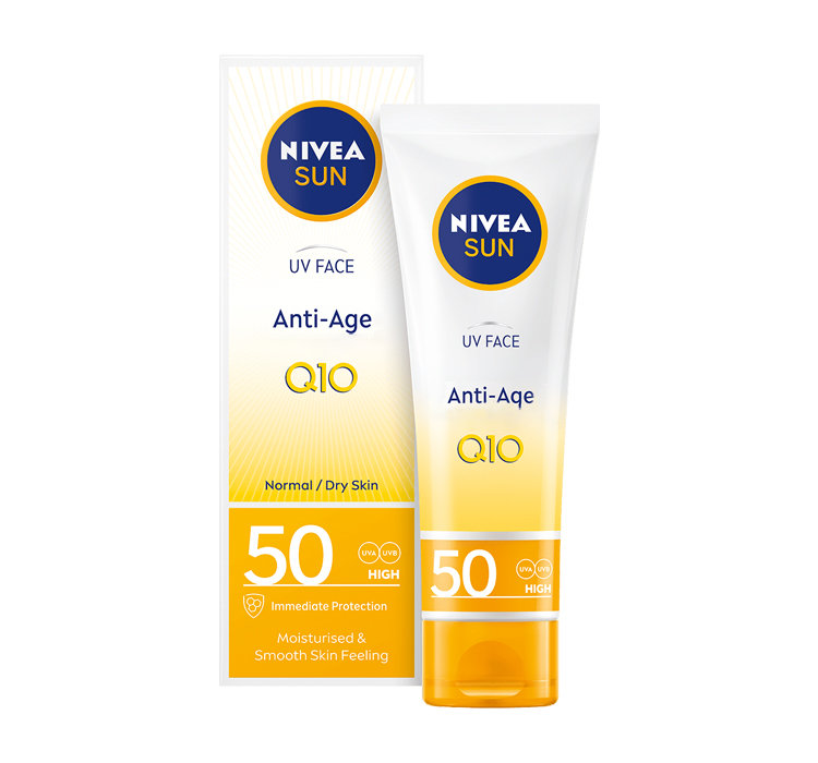 91789191630304105 Sun UV Face Anti-Age Q10 przeciwzmarszczkowy krem do twarzy SPF50 50ml - obrazek 1