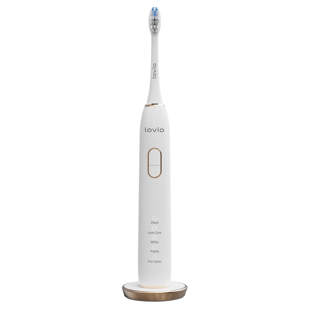91790421759843071 SonicProtect PRO szczoteczka elektryczna soniczna Biała LVTB124WH + 5 końcówek - obrazek 1