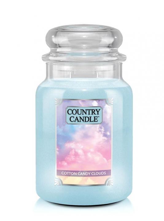 91849141623909175 Duża świeca zapachowa z dwoma knotami Cotton Candy Clouds 680g - obrazek 1