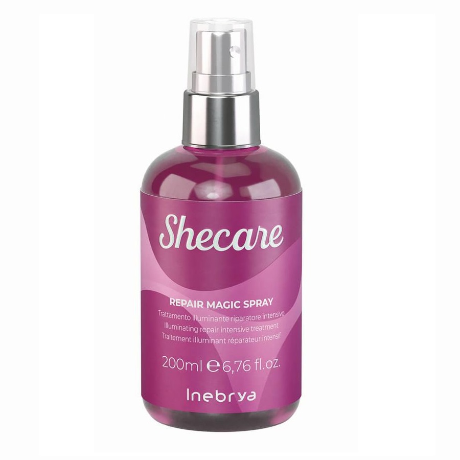 91859841632154945 Shecare Repair Magic Spray intensywna kuracja rozświetlająco-naprawcza do włosów zniszczonych zabiegami chemicznymi 200ml - obrazek 1