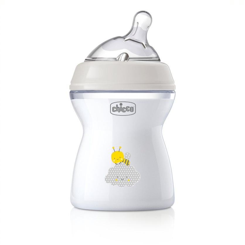 91988801663165433 NaturalFeeling butelka plastikowa ze smoczkiem silikonowym przepływ średni 2m+ 250ml - obrazek 1
