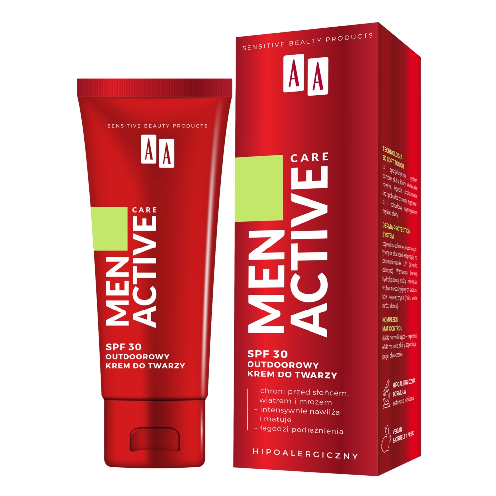 91990661681293680 Men Active Care SPF30 outdoorowy krem do twarzy 50ml - obrazek 1