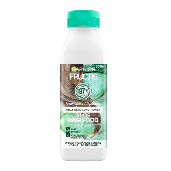 92257951710529629 Fructis Aloe Hair Food odżywka nawilżająca do włosów normalnych i suchych 350ml - obrazek 1