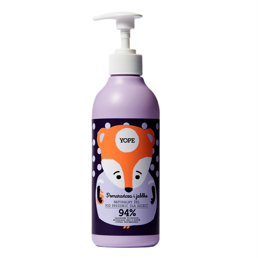 923231773296630 Naturalny żel pod prysznic dla dzieci Pomarańcza & Jabłko 400ml - obrazek 1