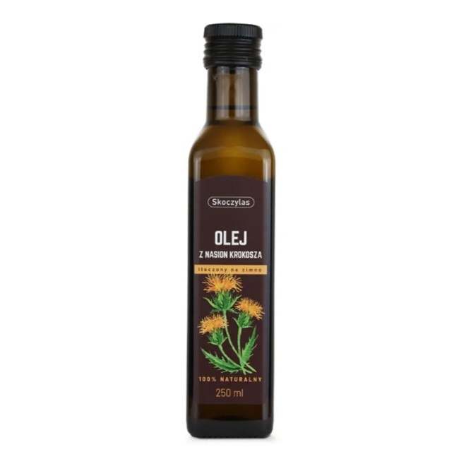 92387661767766315 Olej z nasion krokosza barwierskiego tłoczony na zimno 250ml - obrazek 1