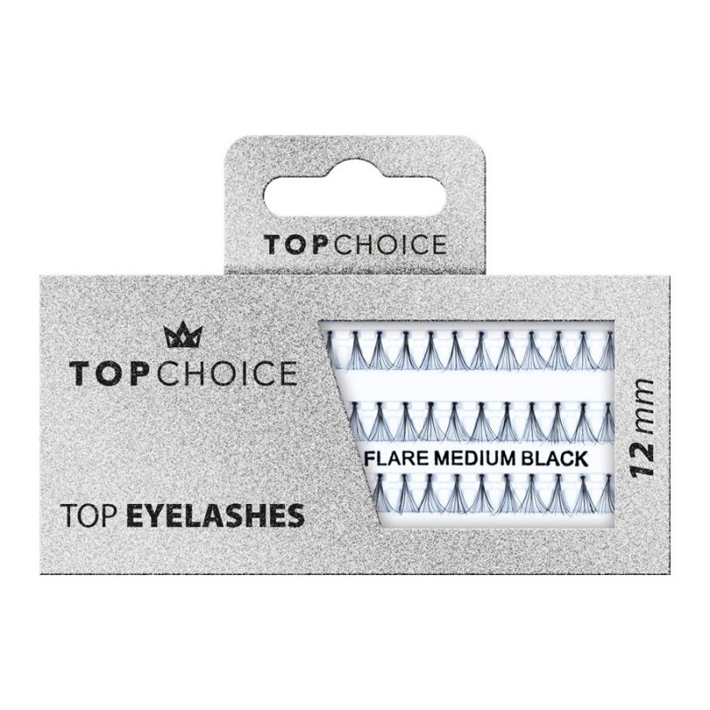 92388051678360746 Top Eyelashes kępki rzęs Flare Medium Black 12mm 37931 - obrazek 1