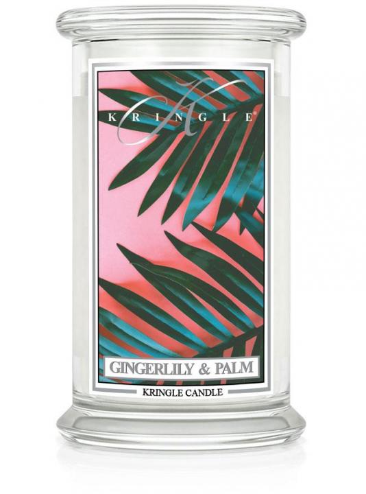 92650171623901861 Duża świeca zapachowa z dwoma knotami Gingerlily & Palm 623g - obrazek 1